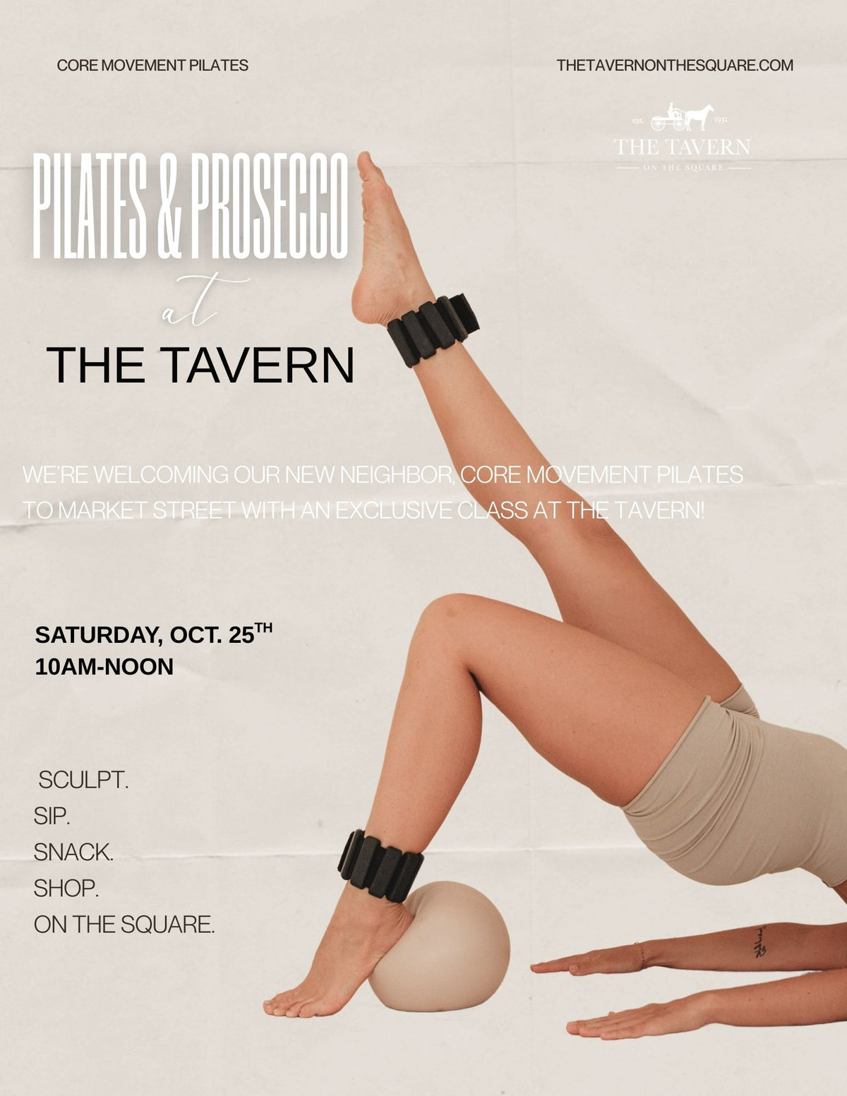 Pilates and Prosecco