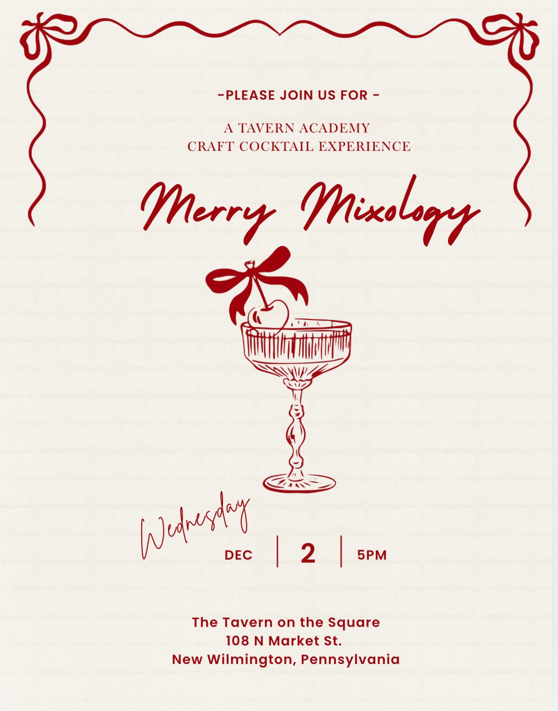 Merry Mixology 2026