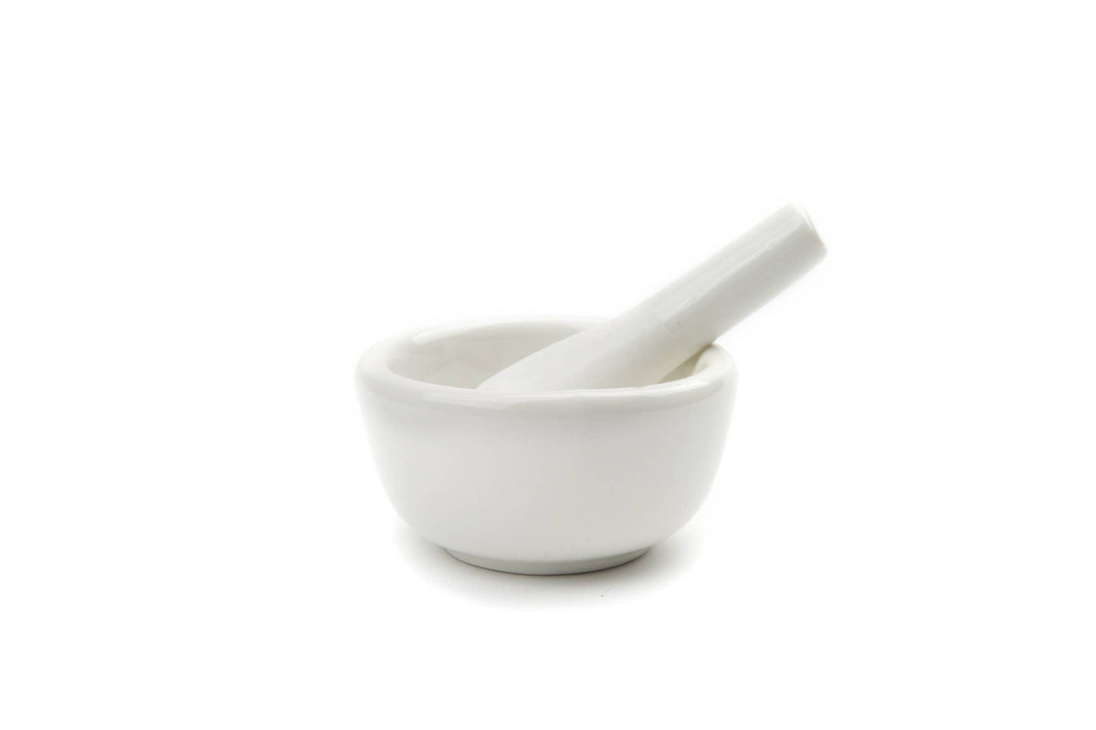Fox Run Porcelain Mini Mortar and Pestle, 2.75" x 1.5"
